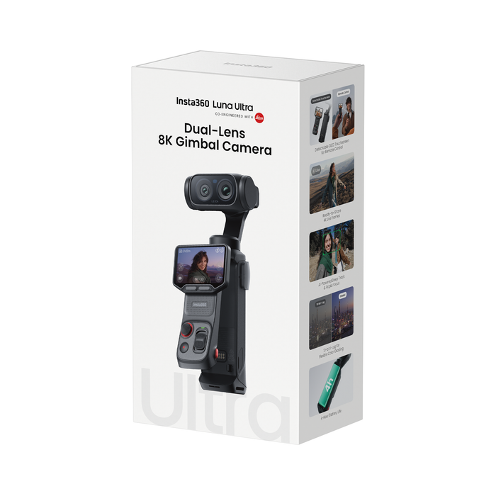Insta360 Luna Ultra 8K Gimbal Camera Standard Bundle - Stellar White