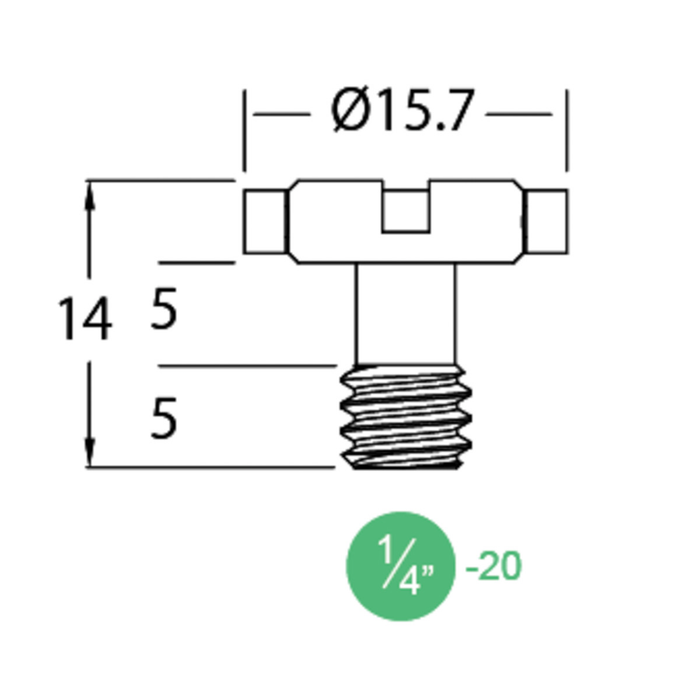Kupo 1/4"-20 D-Ring Screw 5-Pack