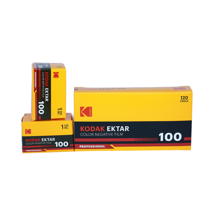 Kodak Professional Ektar 100 Color Negative - 120 Film, 5 Pack