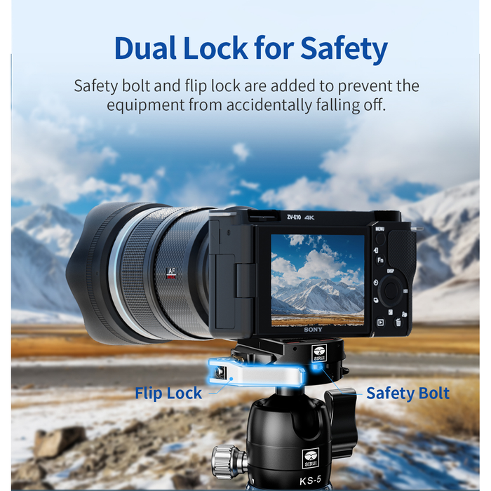 Sirui AT-125 Carbon Fiber Traveler Tripod with KS-5 Ball Head
