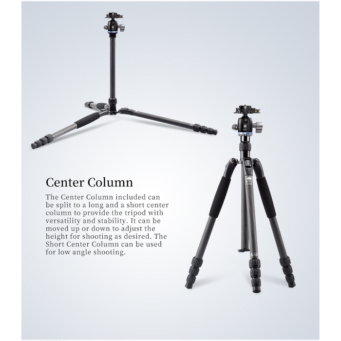 Sirui T-024SK Carbon Fiber Tripod with KS-5 Ball Head