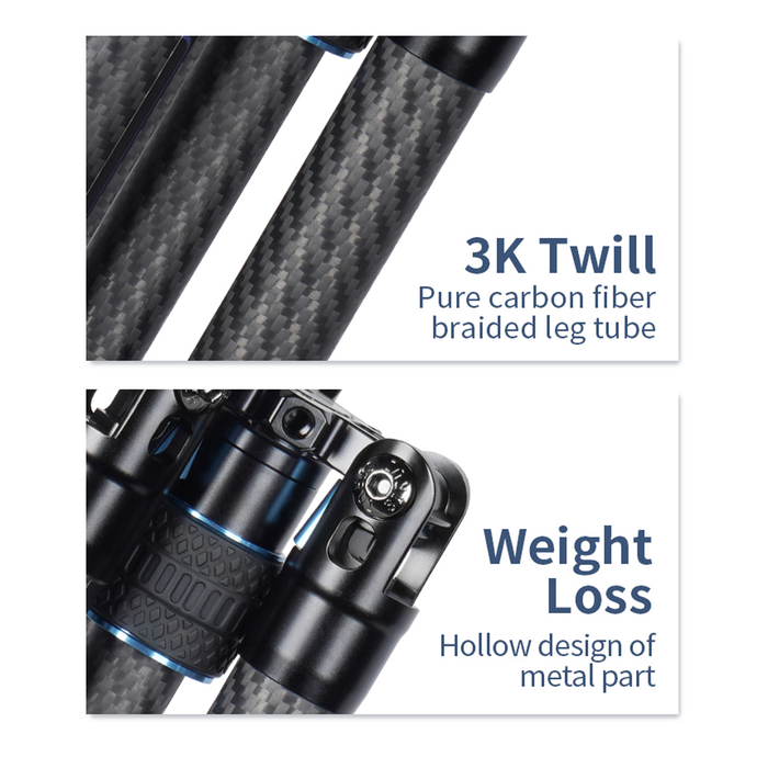 Sirui AT-125 Carbon Fiber Traveler Tripod with KS-5 Ball Head