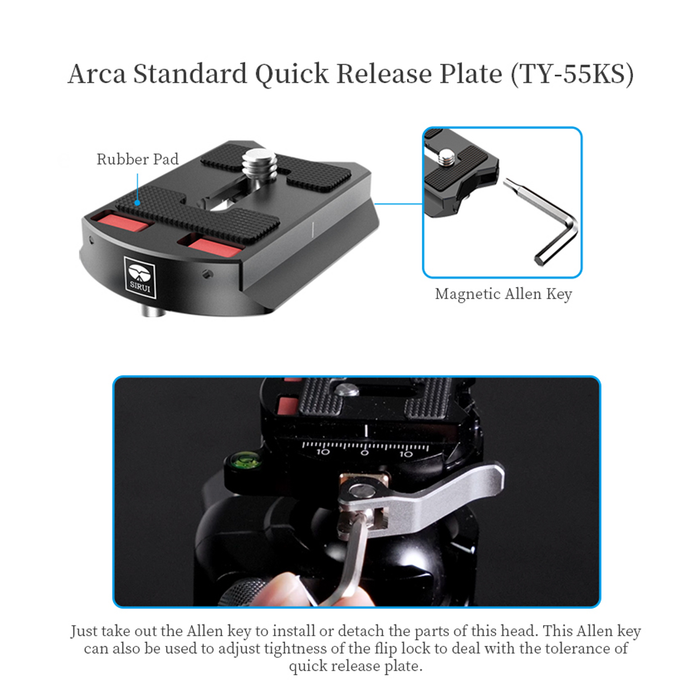 Sirui T-024SK Carbon Fiber Tripod with KS-5 Ball Head