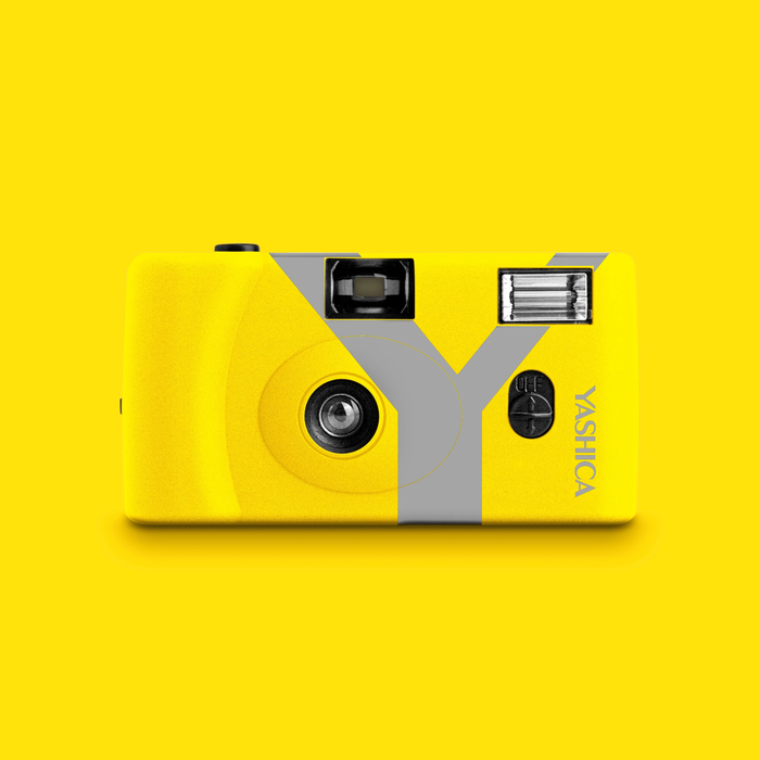 Yashica MF-1Y Snapshot Art 35mm Film Camera - Yellow