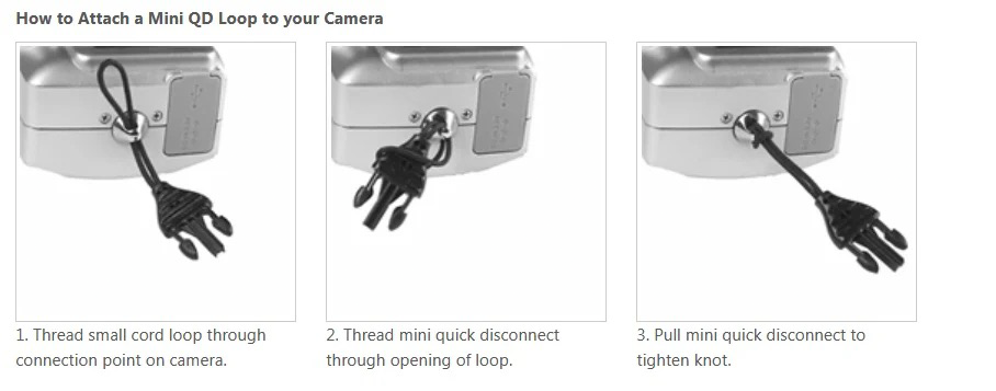 Op/Tech Mini Quick Disconnect Loops, 1mm (Set of 4)