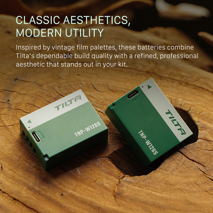 Tilta NP-W126S Battery with USB-C Input (1050mAh) - Forest Green