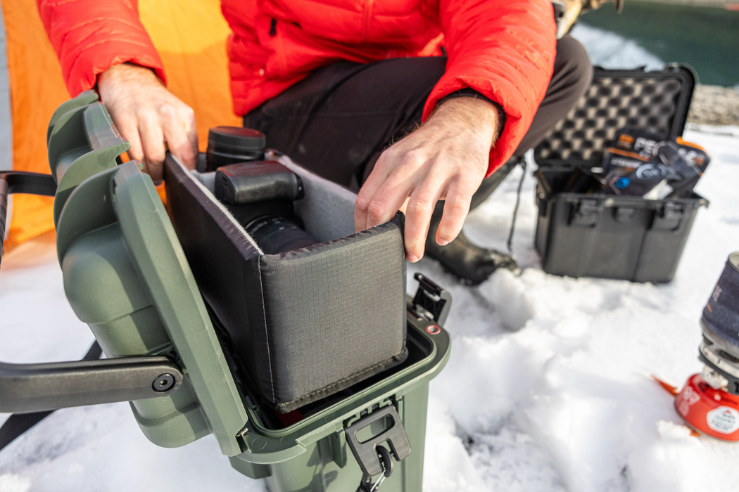 Nanuk T30 Top Loader Pro Photo Kit Protective Case with Padded Dividers & Lid Organizer - Black