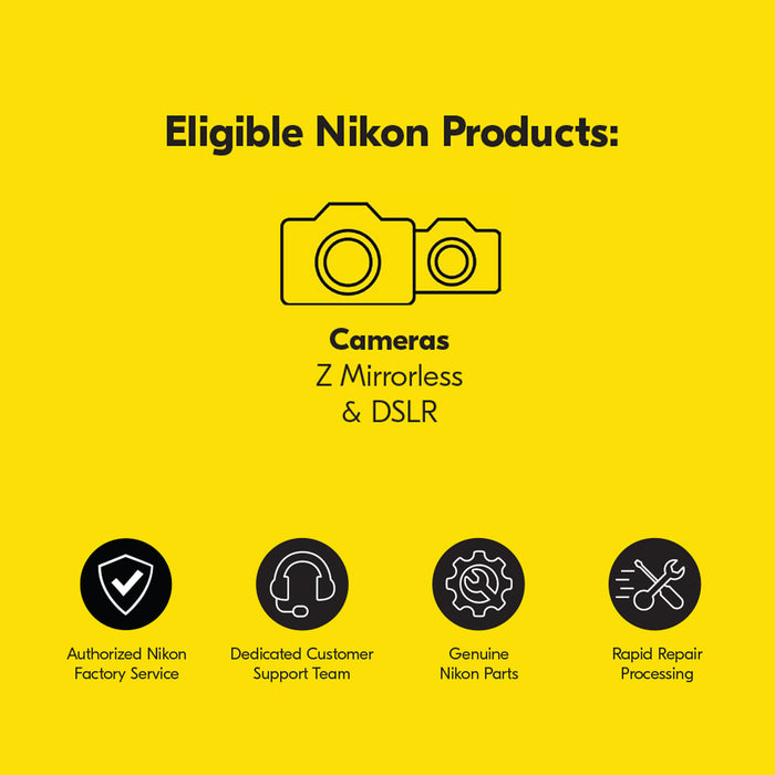 Nikon Care+ 3 Year Protection Plan for DSLR & Mirrorless Cameras ($7001-8000)