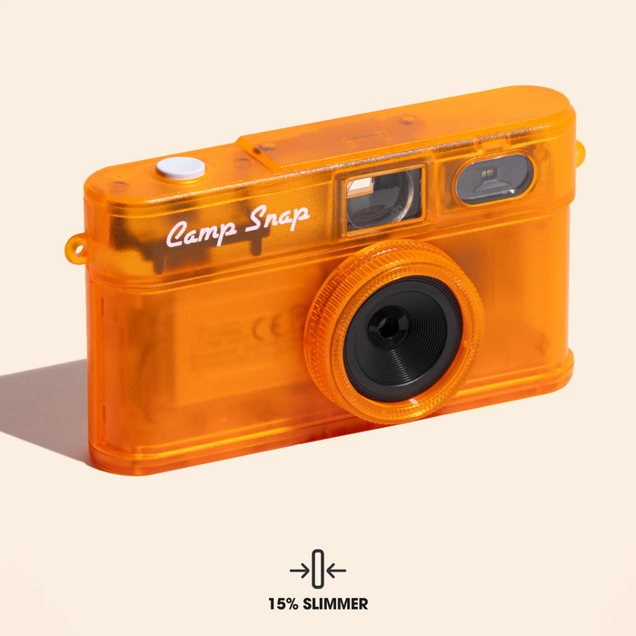 Camp Snap 2 Screen-Free Digital Camera - Tangerine Drift (Transparent)