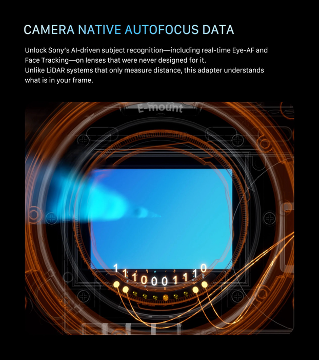 Tilta Nucleus Auto Focus Adapter Base Kit (Sony E to ARRI PL)