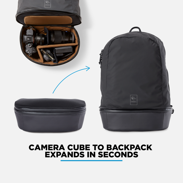 Nomatic McKinnon 21L Camera Cube Pack & Convertible Backpack - Black