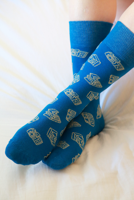 Cameras Socks - Ocean