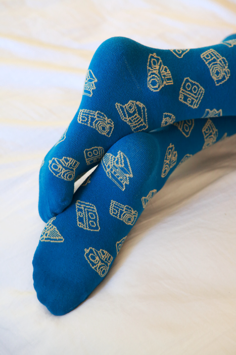Cameras Socks - Ocean