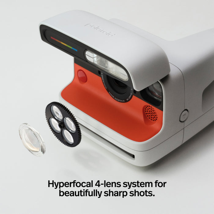 Polaroid Flip Instant Camera & Color Film Bundle (8 Photos) - White