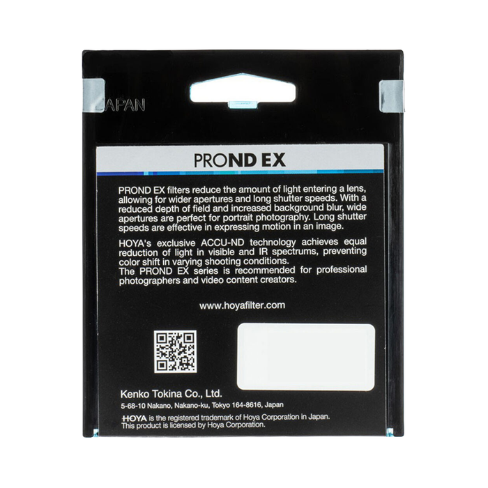 Hoya 77mm ProND EX 64 Neutral Density 1.8 6-Stop Filter