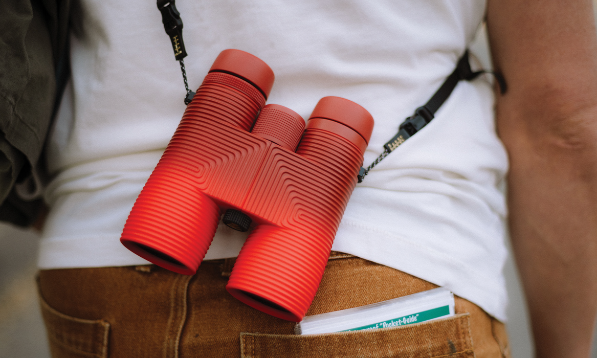 Nocs Provisions x Audubon Pro Issue 8x42 Waterproof Binoculars Bundle with Strap - Audubon Summer Tanager (Limited-Edition)