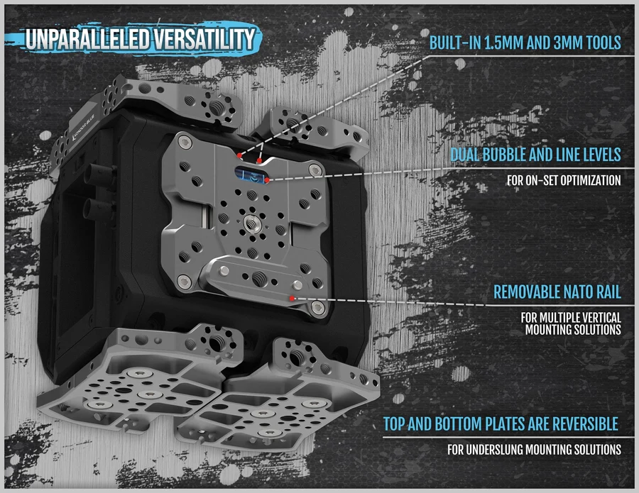 Kondor Blue PYXIS 6K & 12K Cage System A Kit - Raven Black