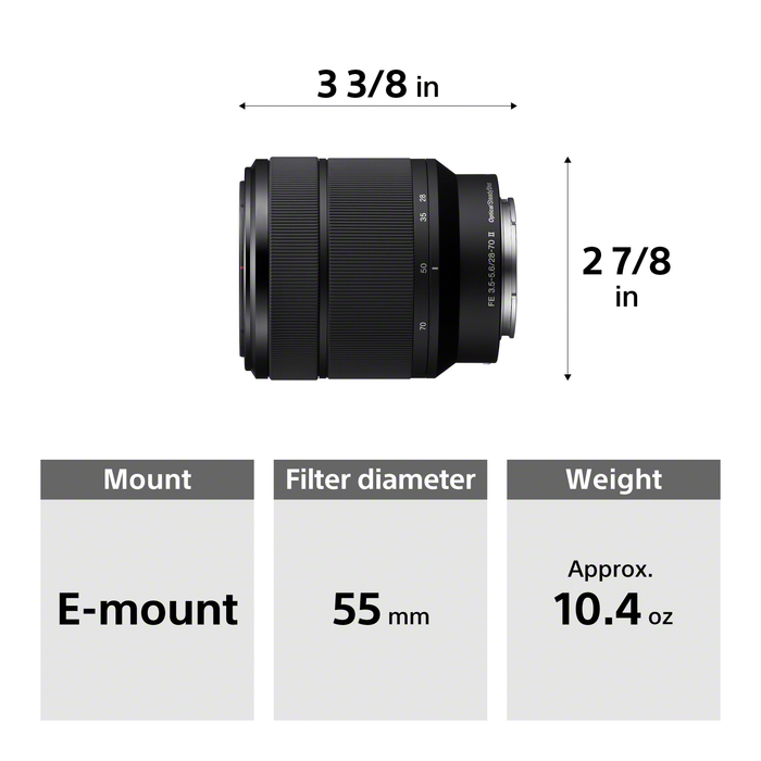 Sony FE 28-70mm f/3.5-5.6 OSS II Lens