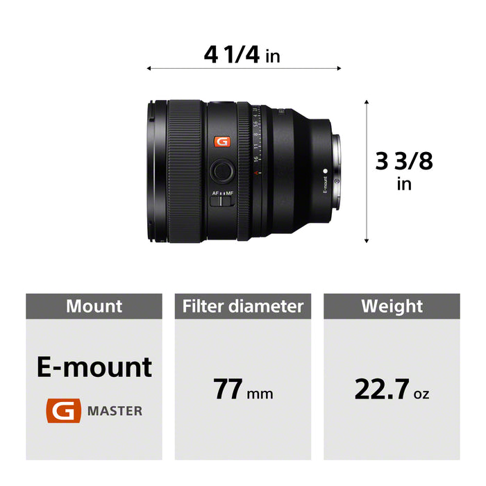 Sony FE 85mm f/1.4 GM II Lens