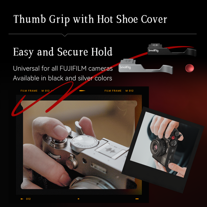 SmallRig Thumb Grip for Fujifilm X100VI / X100V 4566 - Silver