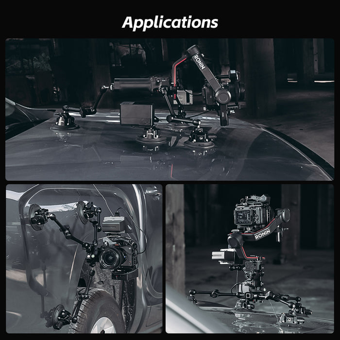 SmallRig SC-15K All-in-One 4-Arm Suction Cup Camera Mount Kit for Vehicle Shooting 3565