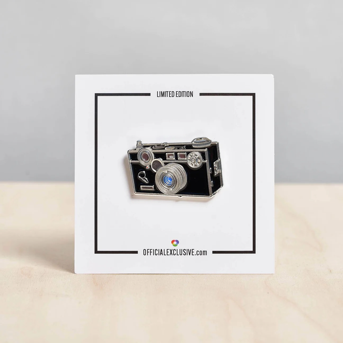 Brick Camera with Blue Lens Pin