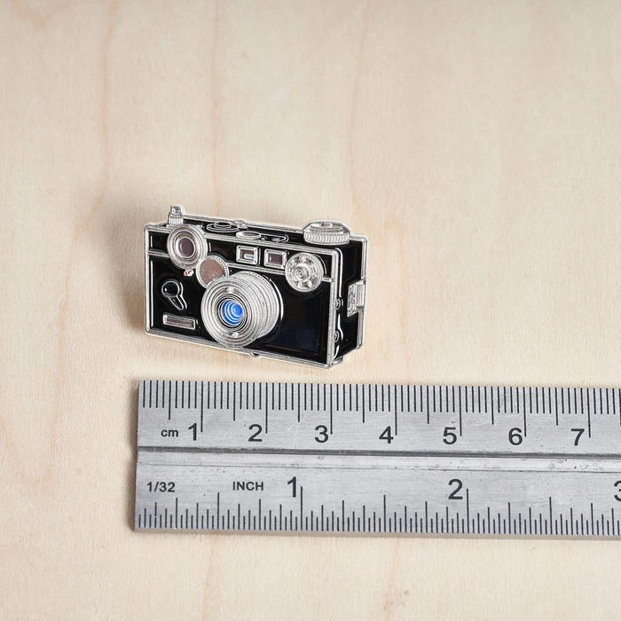 Brick Camera with Blue Lens Pin