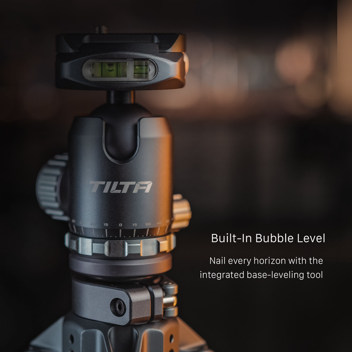 Tilta 3-Stage Carbon Fiber Tripod with BT05 Travel Ball Head (11lbs) - Space Gray