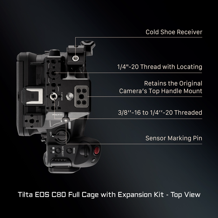 Tilta Camera Cage for Canon C80 Base Kit - Black