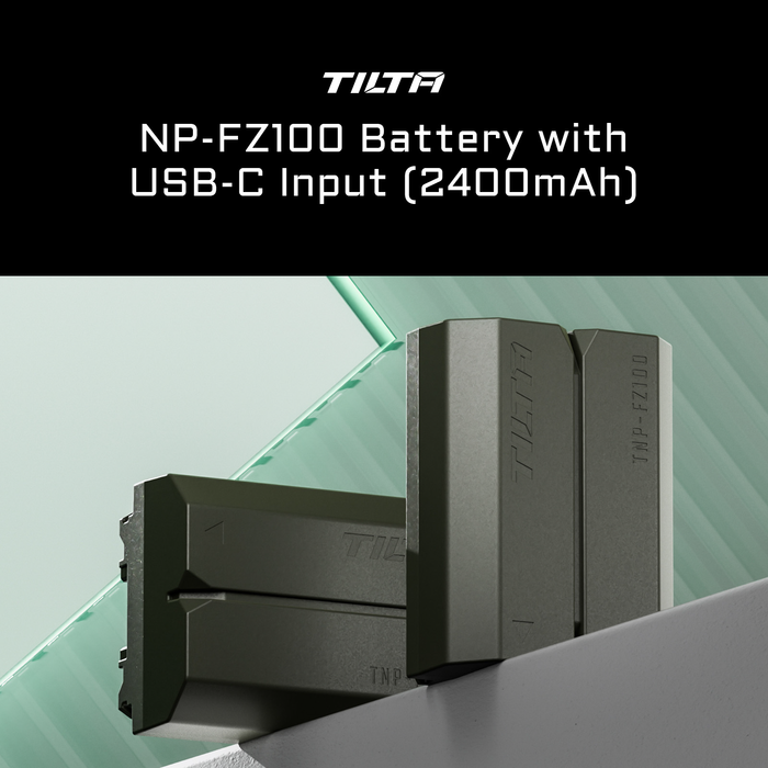 Tilta NP-FZ100 Battery with USB-C Input (2400mAh) - Green