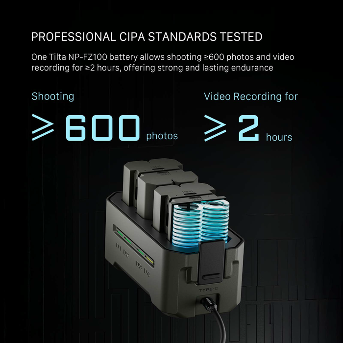 Tilta NP-FZ100 Battery with USB-C Input (2400mAh) - Green