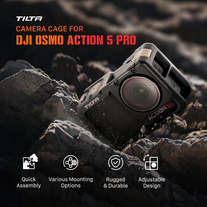 Tilta Full Camera Cage for DJI Osmo Action - Black