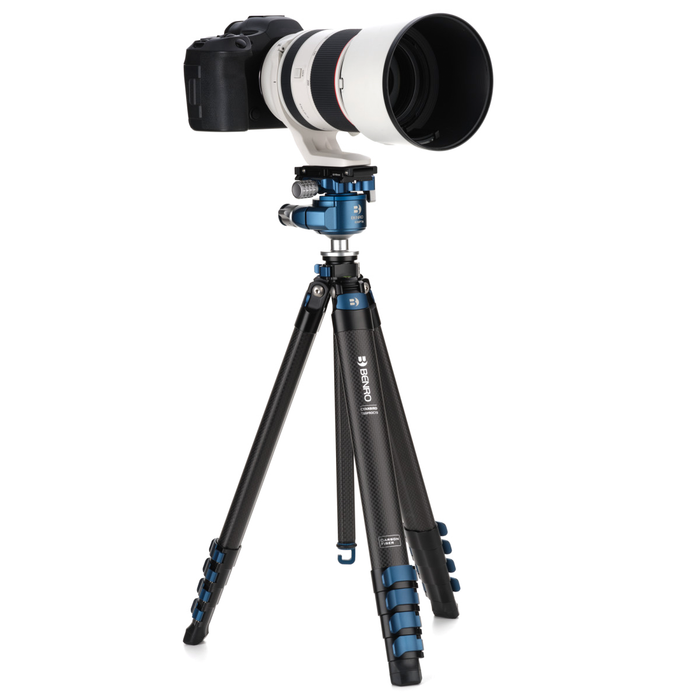 Benro Blackbird Carbon Fiber 1 Series 5-Section Tripod with G36PT Low Profile Inverted Ballhead Head