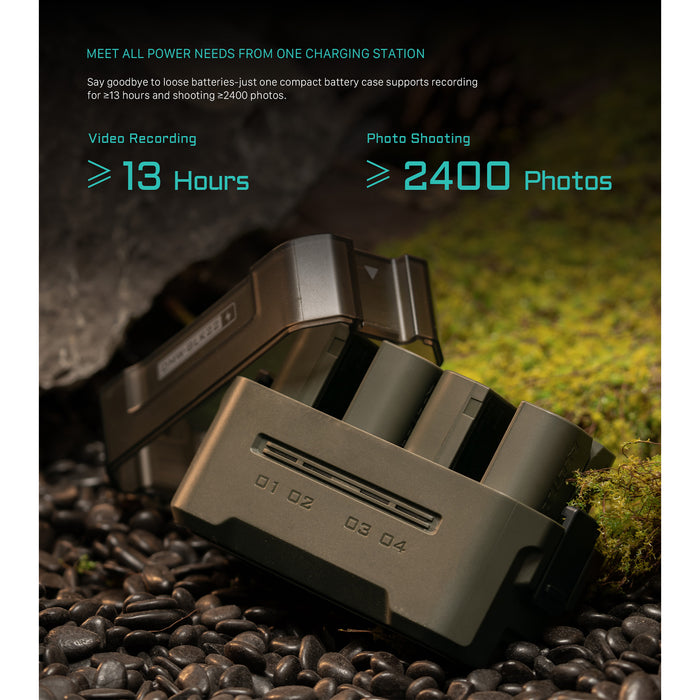 Tilta Portable 4-Bay Charging Station for Lumix DMW-BLK22 Batteries – Green