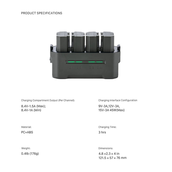 Tilta Portable 4-Bay Charging Station Kit with Sony NP-FZ100 Batteries – Green
