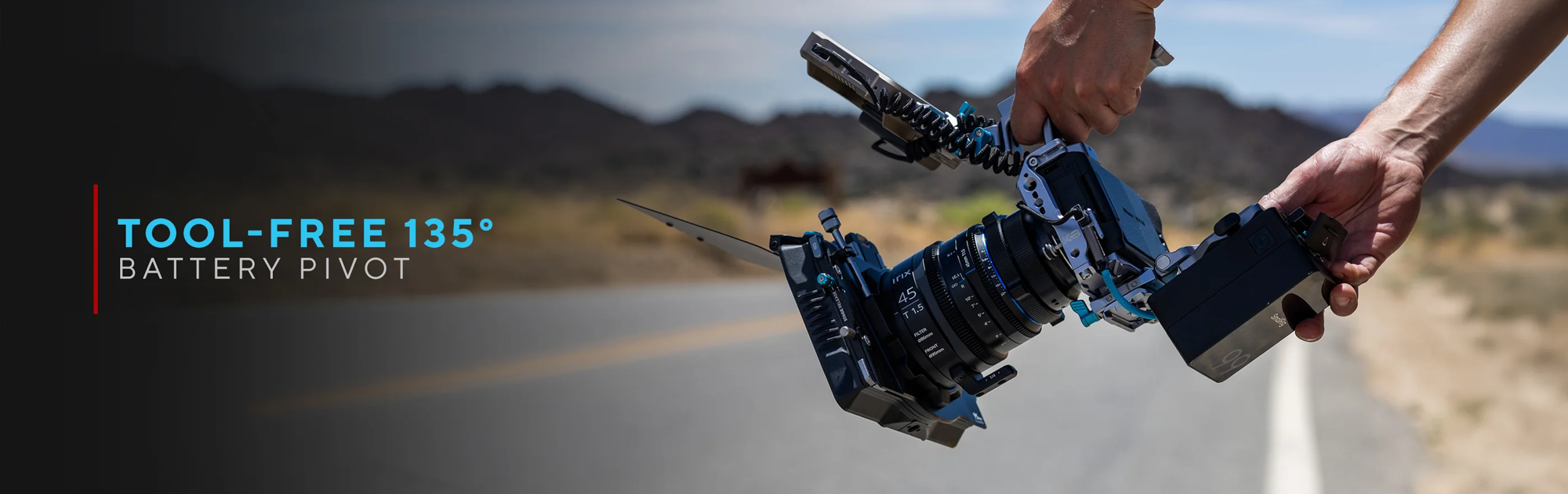 Kondor Blue ARC Battery Mount for V-Mount Pro Battery - Raven Black