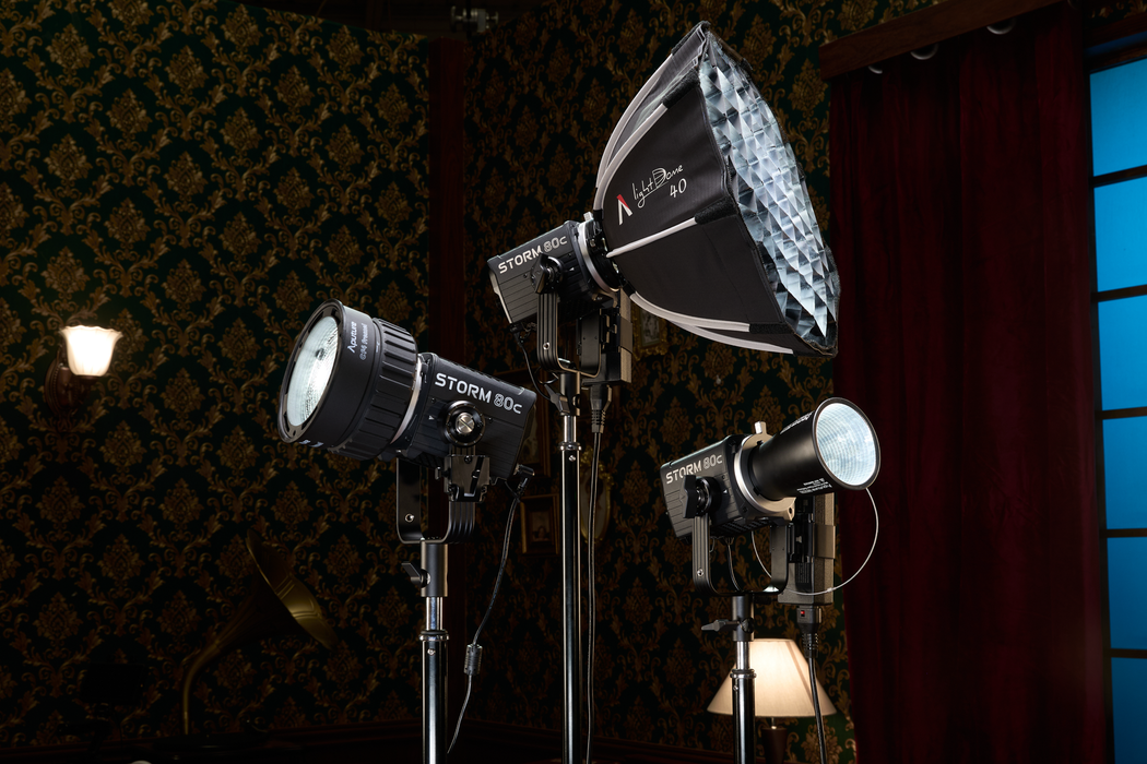Aputure Storm 80c LED Monolight 3-Light Kit