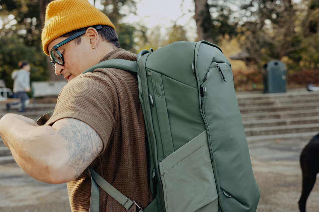 Peak Design Travel 2-in-1 40L Backpack (Base Pack & Attached Daypack) - Sage