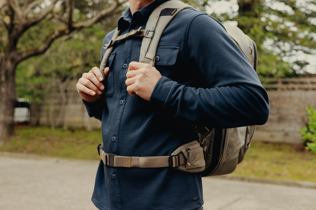 Peak Design Travel 2-in-1 40L Backpack (Base Pack & Attached Daypack) - Stone