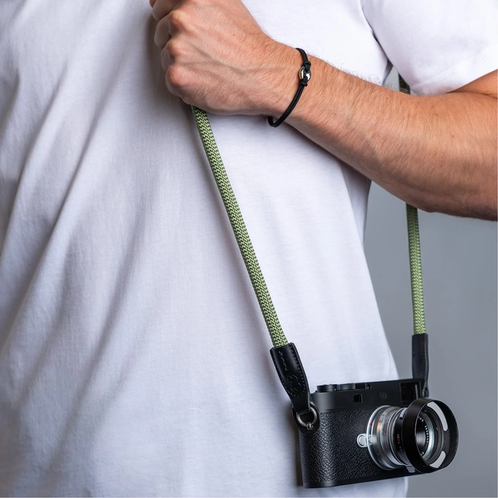 Cooph Rope Camera Strap with Split Ring, 45.3" (115cm) - Guacamole