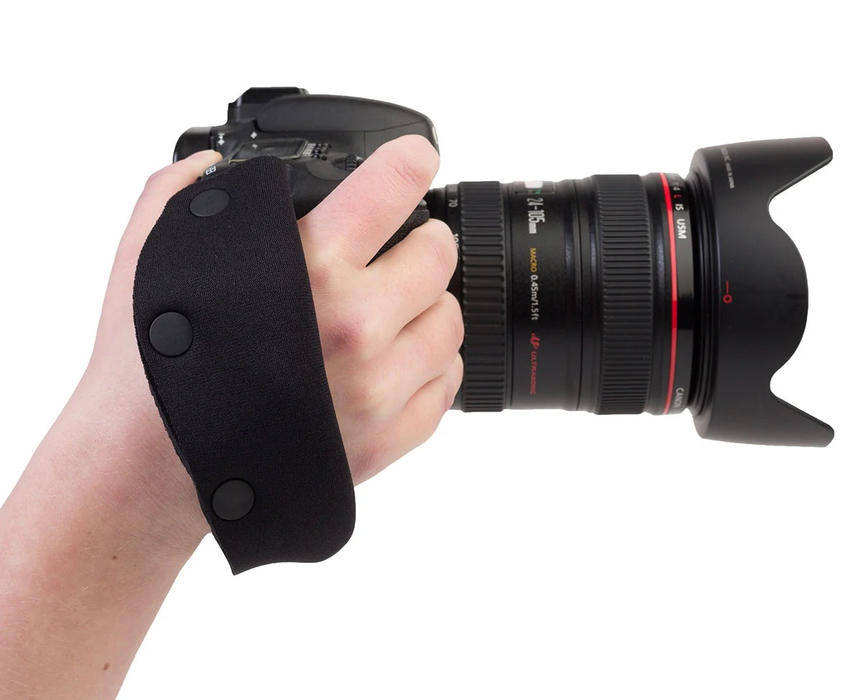 Op/Tech E-Z Grip Strap with Uni-Loop & Base Plate - Black