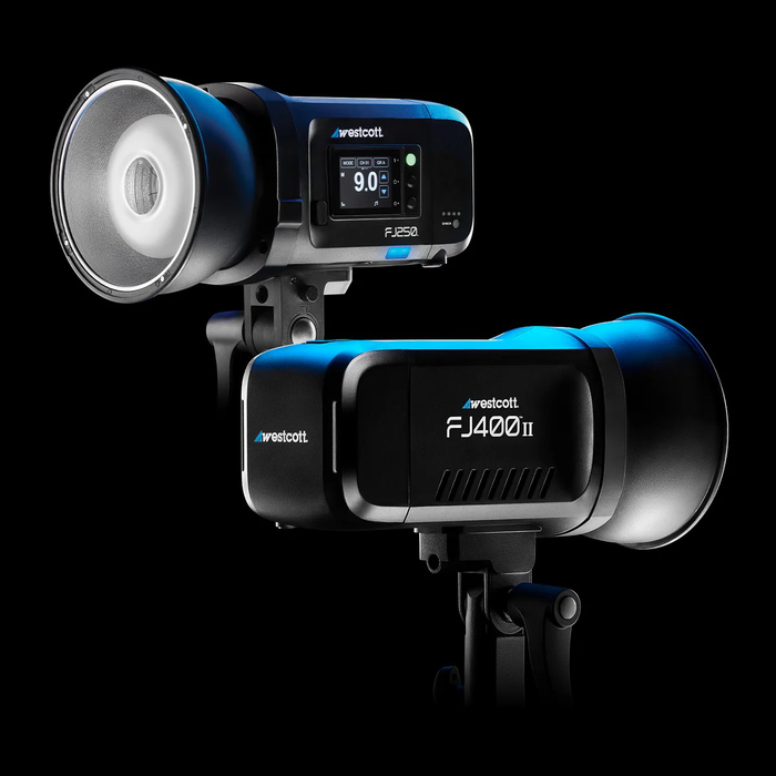 Westcott FJ400II & FJ250 Wireless 2-Light Portable Portrait Flash Kit with FJ-X3 Universal Wireless Trigger