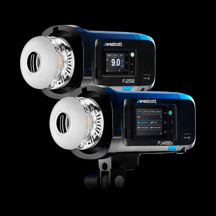 Westcott FJ400II & FJ250 Wireless 2-Light Portable Portrait Flash Kit with FJ-X3 Universal Wireless Trigger