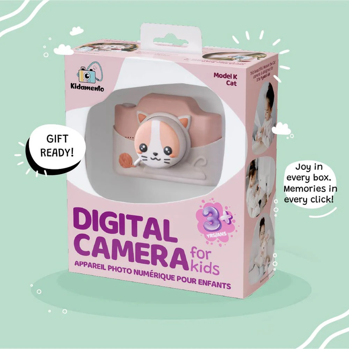 Kidamento Model K Digital Camera for Kids - Cat