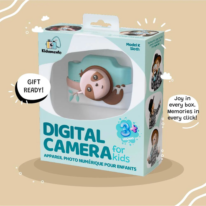 Kidamento Model K Digital Camera for Kids - Sloth
