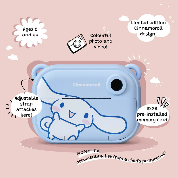 Kidamento Model P Instant Print Digital Camera for Kids - Cinnamoroll