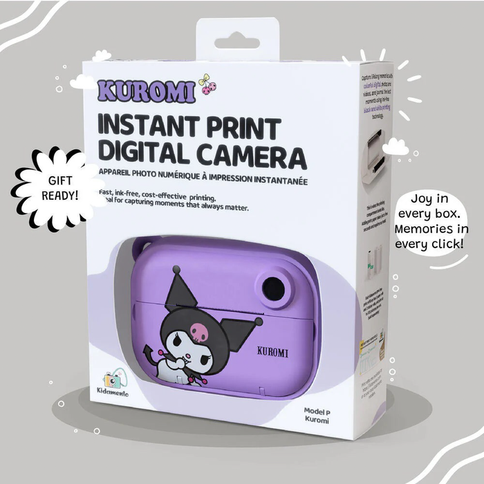 Kidamento Model P Instant Print Digital Camera for Kids - Kuromi
