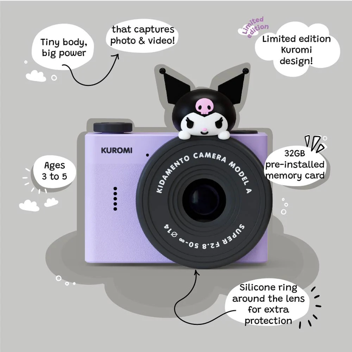 Kidamento Model A Mini Digital Camera for Kids - Kuromi