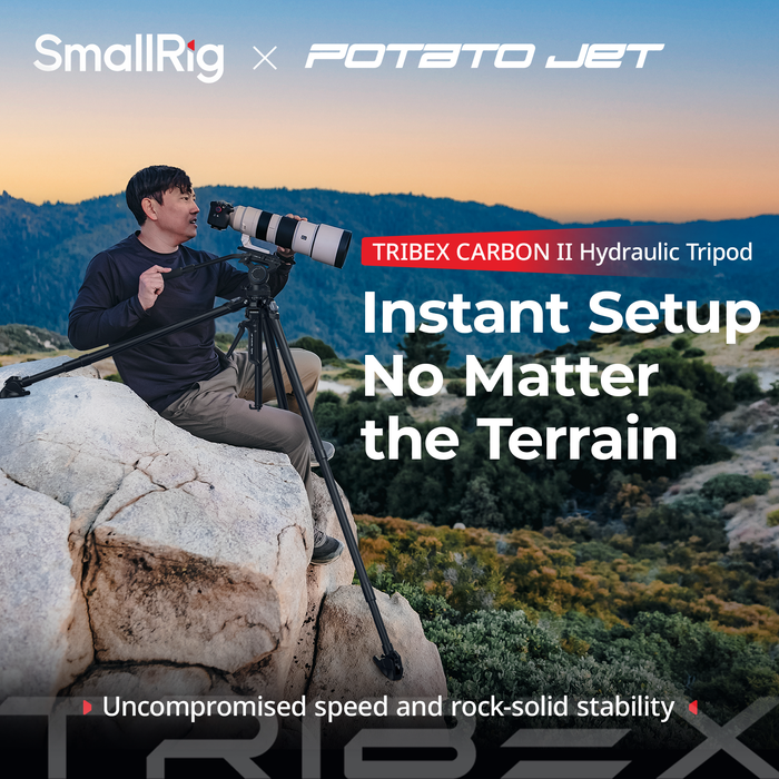 SmallRig x Potato Jet TRIBEX CARBON II Carbon Fiber Tripod Kit with Dynamic Balance Hydraulic Fluid Head 5755