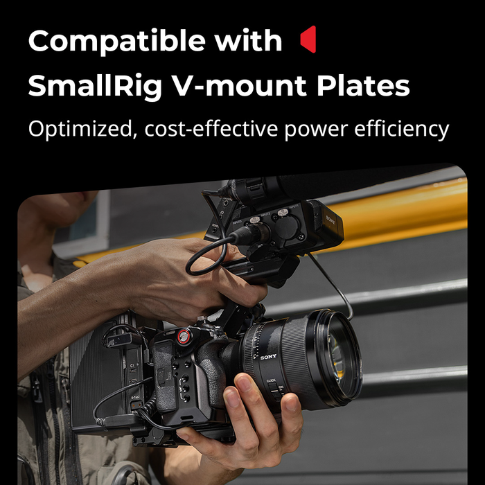 SmallRig V-Mount Battery Mount Plate Kit with Pro Circuit, 65W PD Charging, LCD Bracket & Tool-Free Arca-Swiss QR Plate 5227